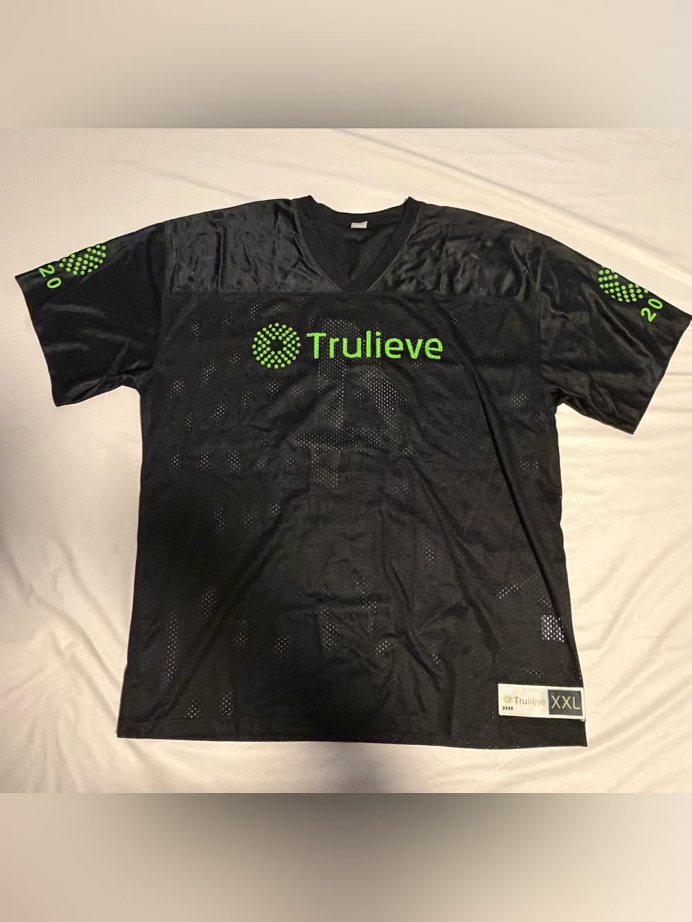 Sport-Tek Black Mesh Trulieve Logo Jersey NWOT
